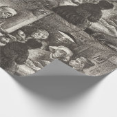 Vincent Van Gogh The Potato Eaters Lithographie Geschenkpapier (Ecke)