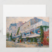 Vincent van Gogh - The Restaurant de la Sirene Einladung (Vorne/Hinten)