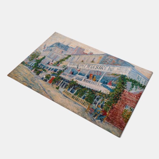 Vincent van Gogh - The Restaurant de la Sirene Fußmatte (Schrägansicht)