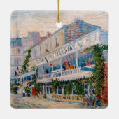 Vincent van Gogh - The Restaurant de la Sirene Keramikornament (Rückseite)