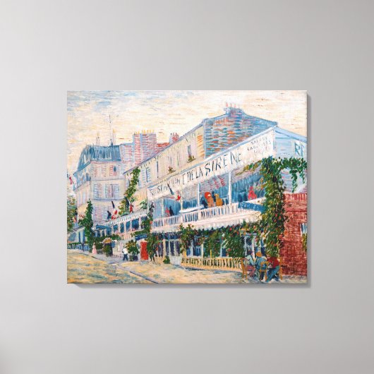 Vincent van Gogh - The Restaurant de la Sirene Leinwanddruck (Vorderseite)