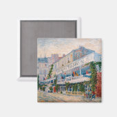 Vincent van Gogh - The Restaurant de la Sirene Magnet (Vorderseite/Rückseite)