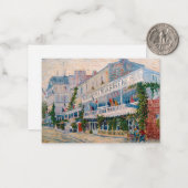 Vincent van Gogh - The Restaurant de la Sirene Mitteilungskarte (Vorderseite/Rückseite Beispiel)