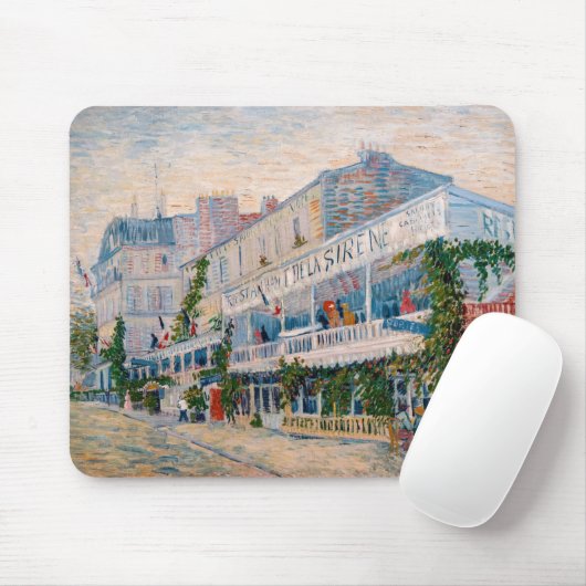 Vincent van Gogh - The Restaurant de la Sirene Mousepad (Mit Mouse)