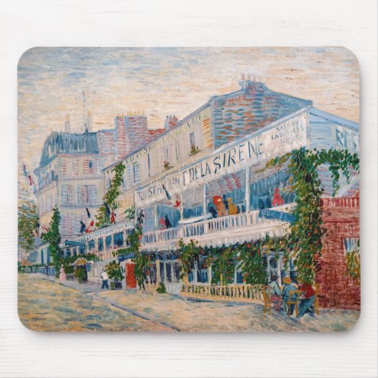 Vincent van Gogh - The Restaurant de la Sirene Mousepad (Vorne)