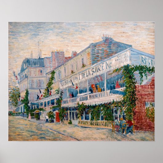 Vincent van Gogh - The Restaurant de la Sirene Poster (Vorne)