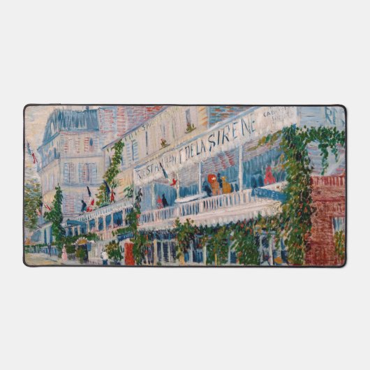 Vincent van Gogh - The Restaurant de la Sirene Schreibtischunterlage (Vorderseite)