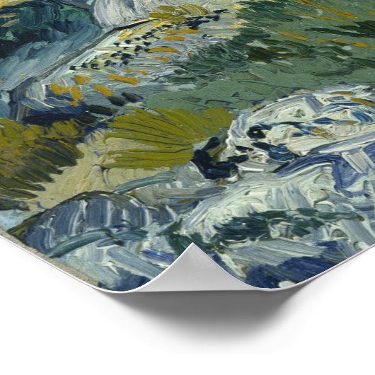 Vincent van Gogh - The Rocks Poster (Ecke)