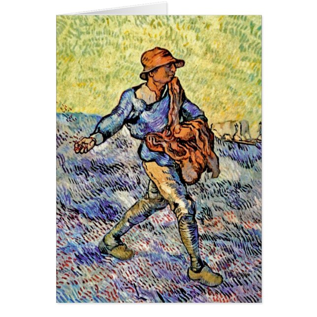 Vincent Van Gogh - The Sower - Fine Art Malerei (Vorne)