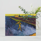 Vincent van Gogh - The Sower: Outskirts of Arles Einladung (Stehend Vorderseite)