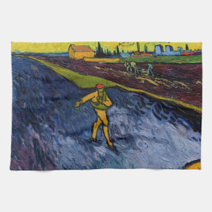Vincent van Gogh - The Sower: Outskirts of Arles Geschirrtuch