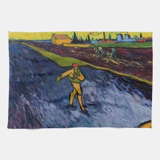 Vincent van Gogh - The Sower: Outskirts of Arles Geschirrtuch (Horizontal)