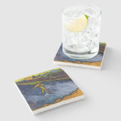 Vincent van Gogh - The Sower: Outskirts of Arles Steinuntersetzer (Seitenansicht)