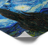 Vincent van Gogh The Starry Nigh Painting Poster (Ecke)