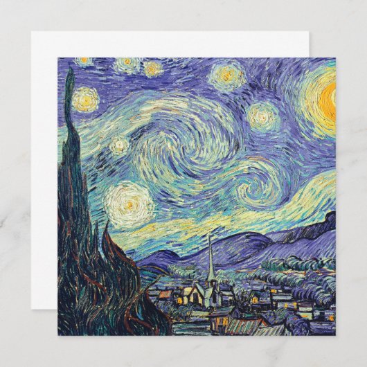 Vincent Van Gogh The Starry Night (Vorne/Hinten)