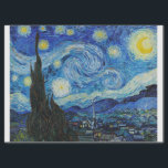 Vincent van Gogh | The Starry Night - 1889 Seidenpapier<br><div class="desc">"The Starry Night" Oil on Leinwand Painted by Vincent van Gogh, 1889Über den Künstler: Vincent van Gogh (30 März 1853 - 29 Juli 1890), holländischer Maler und Verfasser, einer der Besten Post-Impressionisten, der rund 2.100 Kunstwerke schuf, darunter etwa 860 Ölgemälde. Berühmt für seine Landschaften, Stillleben, Portraits und Selbstportraits, die durch...</div>