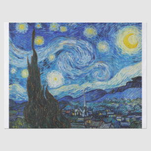 Vincent van Gogh   The Starry Night - 1889 Seidenpapier