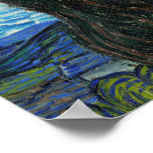 Vincent van Gogh The Starry Night Art Retro Poster (Ecke)