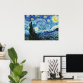 Vincent van Gogh The Starry Night Art Retro Poster (Heimbüro)