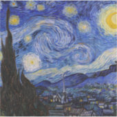 Vincent Van Gogh - The Starry night Aufkleber (Vorderseite)
