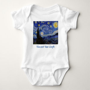 Vincent Van Gogh - The Starry night Baby Strampler