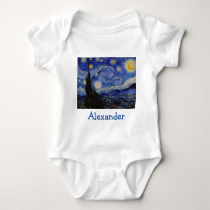 Vincent Van Gogh - The Starry night Baby Strampler