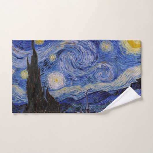 Vincent Van Gogh - The Starry night Badhandtuch Set (Handtuch)