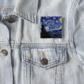 Vincent Van Gogh - The Starry night Button (Beispiel)