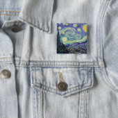 Vincent Van Gogh The Starry Night Button (Beispiel)