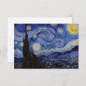 Vincent Van Gogh - The Starry night Dankeskarte (Vorne/Hinten)