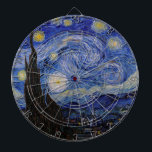 Vincent Van Gogh - The Starry night Dartscheibe<br><div class="desc">The Starry Night / La nuit etoilee - Vincent Van Gogh im Jahr 1889</div>
