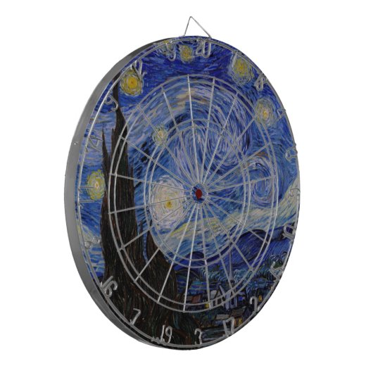 Vincent Van Gogh - The Starry night Dartscheibe (Vorderseite Links)
