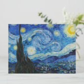Vincent Van Gogh The Starry Night Einladung (Stehend Vorderseite)
