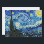 Vincent Van Gogh The Starry Night Einladung<br><div class="desc">Vincent Van Gogh's The Starry Night Detail</div>