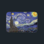 Vincent Van Gogh - The Starry Night Fine Art Badematte<br><div class="desc">Vincent Van Gogh's The Starry Night. Das Öl auf Leinwand aus dem Jahr 1889, die Starry Night wurde gemalt, während Van Gogh im Asyl in Saint-Remy, Frankreich, und gilt als eines seiner besten Meisterwerke. Obwohl es sich um eine Nachtszene handelt, wurde es tagsüber bemalt und repräsentiert den Ausblick aus dem...</div>