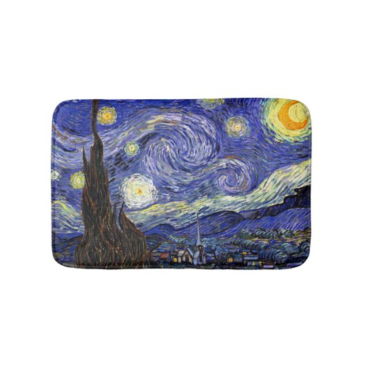 Vincent Van Gogh - The Starry Night Fine Art Badematte (Vorderseite)