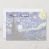Vincent Van Gogh - The Starry Night Fine Art Einladung (Vorderseite)
