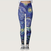 Vincent Van Gogh - The Starry Night Fine Art Leggings (Vorderseite)