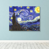 Vincent Van Gogh - The Starry Night Fine Art Leinwanddruck (Insitu (Holzboden))