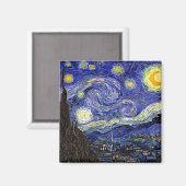 Vincent Van Gogh - The Starry Night Fine Art Magnet (Vorderseite/Rückseite)