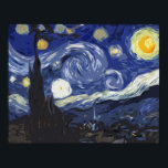 Vincent Van Gogh The Starry Night Fine Art Poster<br><div class="desc">Vincent Van Gogh The Starry Night Fine Art in Geometric Illustration Style. Altes Masterdesign in einem modernen geometrischen Muster.</div>