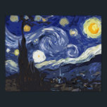 Vincent Van Gogh The Starry Night Fine Art Poster<br><div class="desc">Vincent Van Gogh The Starry Night Fine Art in Geometric Illustration Style. Altes Masterdesign in einem modernen geometrischen Muster.</div>