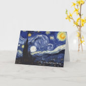 Vincent Van Gogh The Starry Night Fine Art Poster Karte (Gelbe Blume)