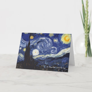 Vincent Van Gogh The Starry Night Fine Art Poster Karte