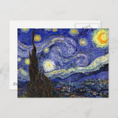 Vincent Van Gogh - The Starry Night Fine Art Postkarte (Vorne/Hinten)
