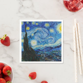 Vincent Van Gogh The Starry Night Fine Art Serviette