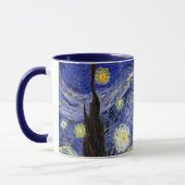 Vincent Van Gogh - The Starry Night Fine Art Tasse (Links)
