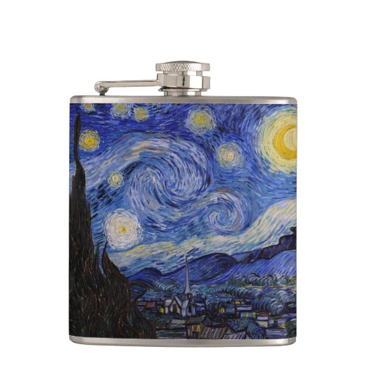 Vincent Van Gogh - The Starry night Flachmann (Vorderseite)