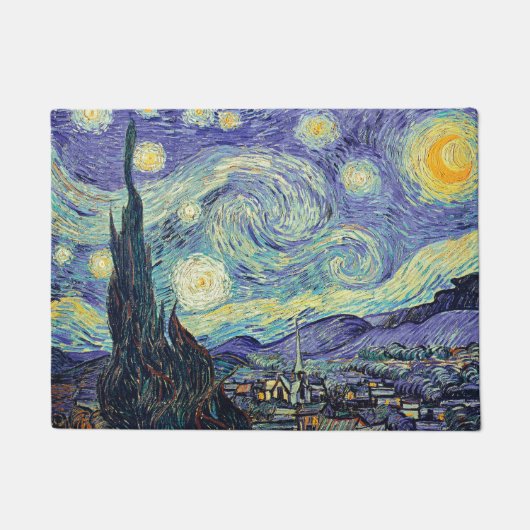 Vincent Van Gogh The Starry Night Fußmatte (Vorderseite)