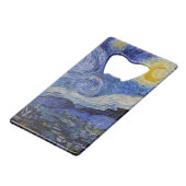 Vincent Van Gogh - The Starry night Geldbeutel Flaschenöffner (Rückseite Schrägansicht)